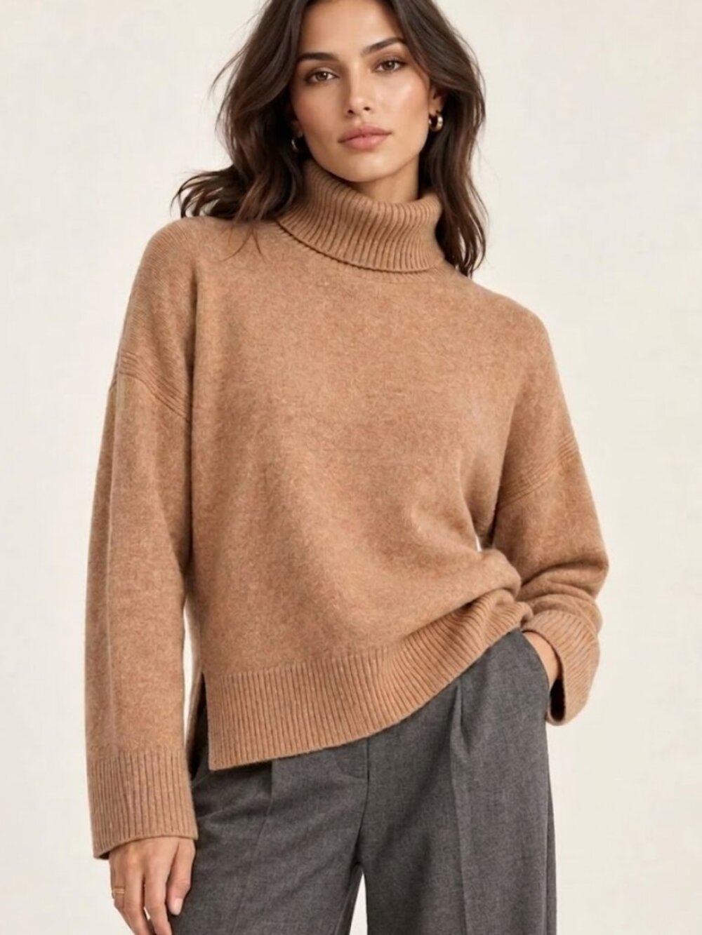 J. Crew Wool Blend Turtleneck Sweater in Supersoft Yarn